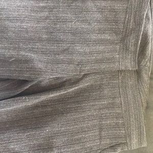 Patterned Charcoal Gray Slacks